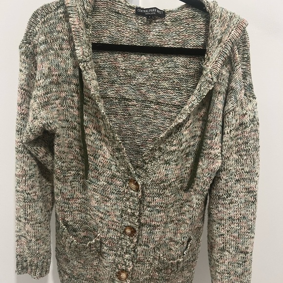 CENTRAL PARK WEST HOODED CARDIGAN/ SIZE S - Picture 1 of 6